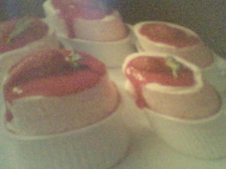 souffle glace aux fraises