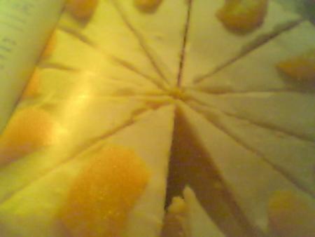 tarte a l orange et au fromage blanc a 16.50 euro